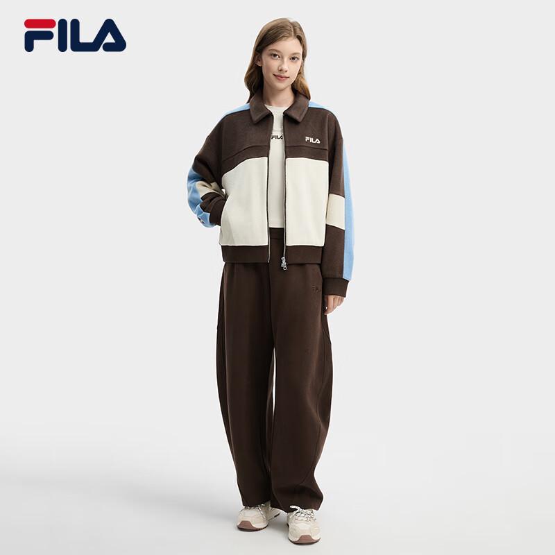 Fila Женская шерстяная куртка с капюшоном в стиле Ян Ми, колорблок