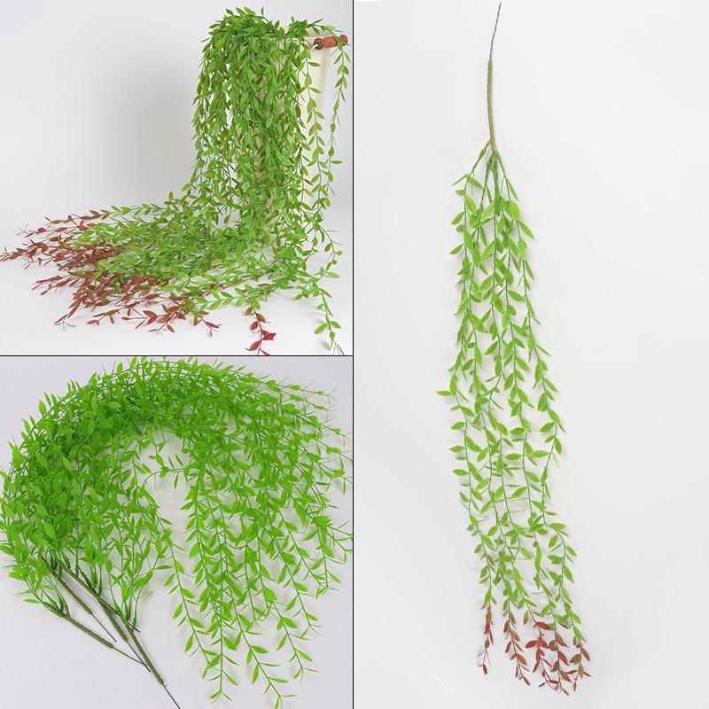 Моделирование зеленого листа DIY украшения классический ротанг дома ивы лозы растения