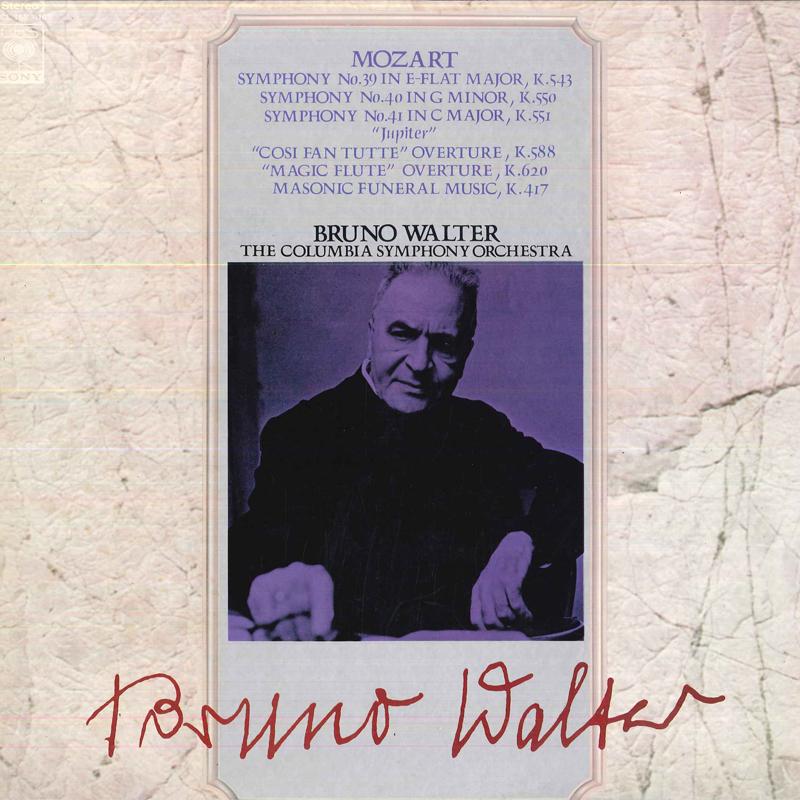 LP Record BRUNO WALTER CONDUCTING THE COLUMBI - Mozart : Symphony No.39,40,41 & Orc SOCL168169 CBS SONY Japan Classical Used
