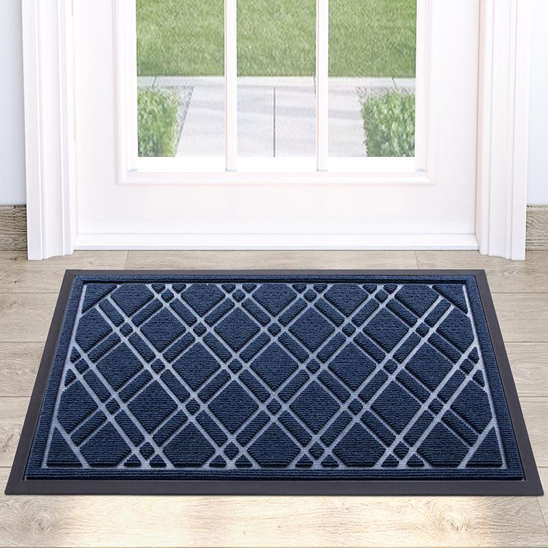 Nordic Wind Rubber Entry Door Floor Mat Household Entryway Easy To Take Care of Foot Mat Commercial Door Sand Scraping Dust Mat
