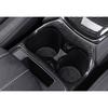Carbon Fiber Central Console Water Cup Cover Trim Fit for Nissan Rogue 2014-