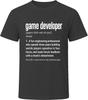 Game Developer Definition Funny Gaming Gift T Shirt