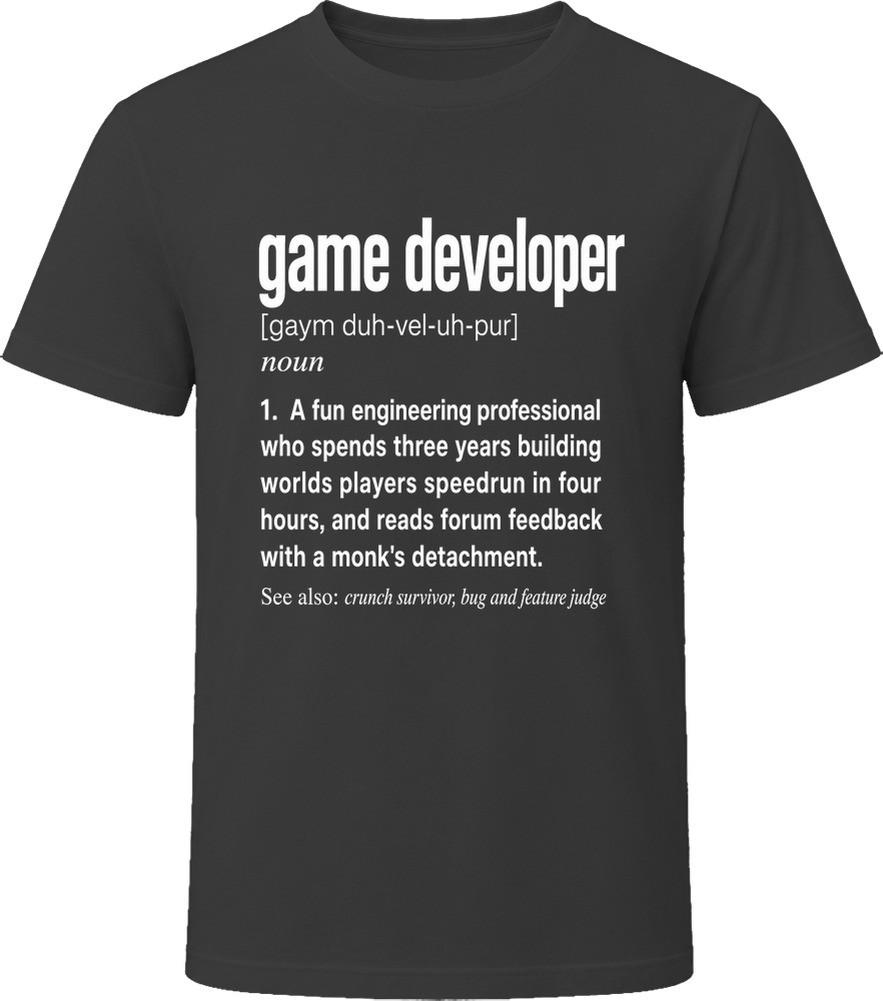 Game Developer Definition Funny Gaming Gift T Shirt
