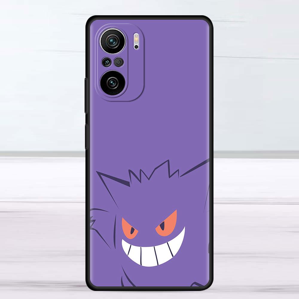 Забавный чехол с покемоном Gengar для Xiaomi Redmi Note 11 9S 10 9 8 7 9A 9C 9i K40 8T 10C 9T K50 силиконовый чехол для телефона