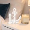 3D-печатная статуэтка маяка и лодки, морской декор для стола, фигурка на морскую тематику для полки, морской подарок для домашнего офиса