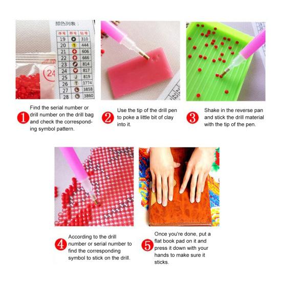 Полный комплект алмазной живописи с рамкой Яркий цвет Блестящая мультяшная тема DIY