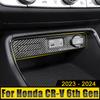 Car Accessories For Honda CR-V CRV 6th Gen 2023 2024 2025 Hybrid Central Control USB Frame Cover Case Trim Decoration Sticker