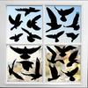 9Pcs Window Sticker Easy To Apply Reusable Bird Protection Stickers Exquisite Bird Safety Decal for Home