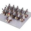 Middle Age Demon Realm Warg Varg Orcs Soldier VS Uruk-hai Azog Figures Creative War Mount Elk Boar Wolf  DIY Bricks Toys for Kid