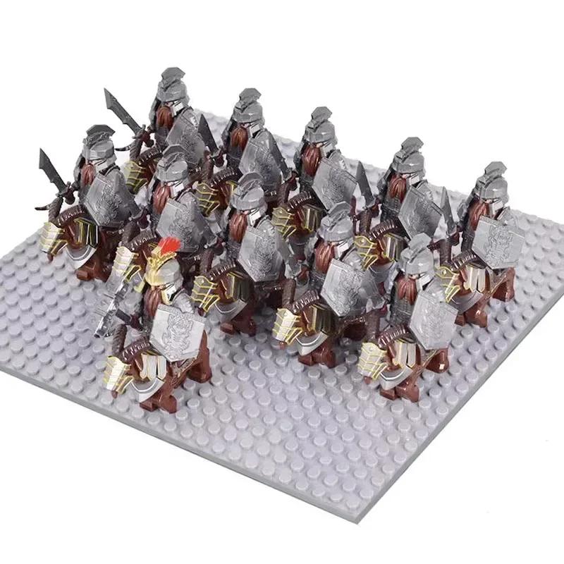 Middle Age Demon Realm Warg Varg Orcs Soldier VS Uruk-hai Azog Figures Creative War Mount Elk Boar Wolf DIY Bricks Toys for Kid