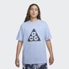 Nike Acg Leyline Graphic Print Short Sleeve Crewneck T-Shirt Men Tops Hyper-Cobalt-Blue FB8120-479