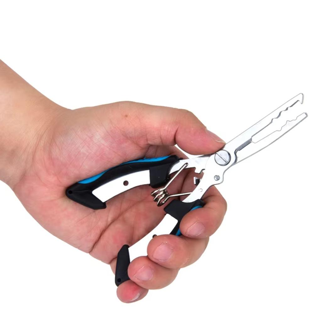 1 Set Split Ring Opener Fishing Pliers Portable Fishing Line Cutter Angling Helper