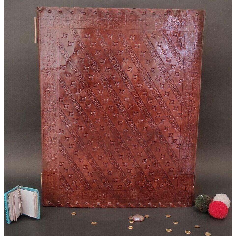 Американский большой журнал из натуральной кожи ручной работы с семью камнями, классический пустой дневник