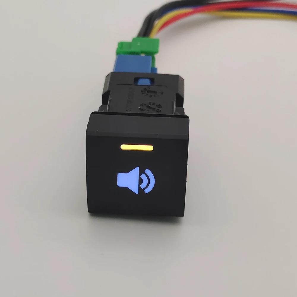 1Pc Car LED Fog Light Steering Wheel Heating Rearview Mirror Control Switch Button For Toyota Camry Corolla 2018 Rav4 2019 2020