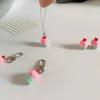 Sweet Cake Charm Keychain Fashion Resin Bag Pendant for Women and Girls Unique Keyring Handbag Decoration Accessory
