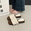 New Pearl Slippers for Women In Summer Wear Flip-flops Flat Bottom with Skirt