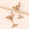 Fashion New Personality Trend Goblet Earrings Creative Design Geometric Diamond Earrings