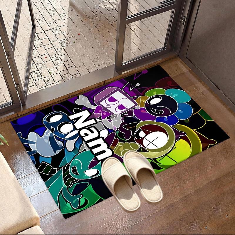 Custom Name Personalized Dandy's World Print Carpet, Versatile Home Decor Rug, for Playroom, Apartment, Balcony, Entryway, Hallway Gift