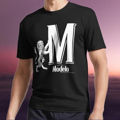 Новая футболка Modelo Логотип Графический - Активная футболка с логотипом Забавная Размеры от S до 5XL
