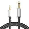 Профессиональный стереофонический звуковой кабель 3,5 мм (папа) на 6,35 мм (папа) с нейлоновой оплеткой для усилителей и микшерных консолей