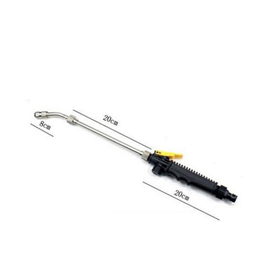 2-in-1 High Pressure Washer Adjustable Nozzles Detachable Hose Fit Standard Hose Car Washing Wand