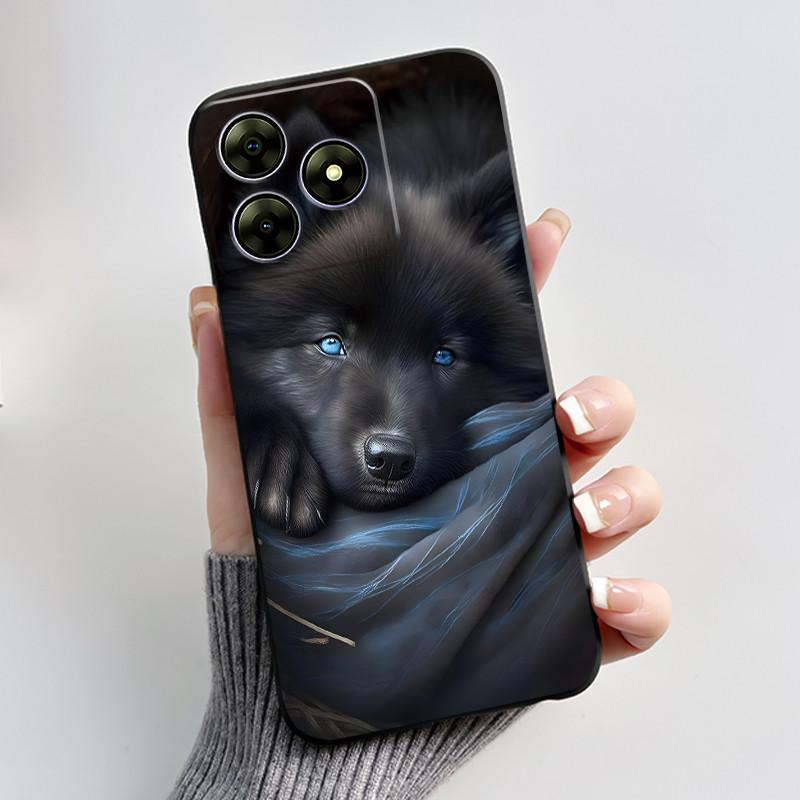 For Blackview Wave 8C 6.56" Wave 8 Black View Wave8C Wave8 Back TPU Soft Silicone Phone Case Luxury Cute Love Rabbit Funny Cover