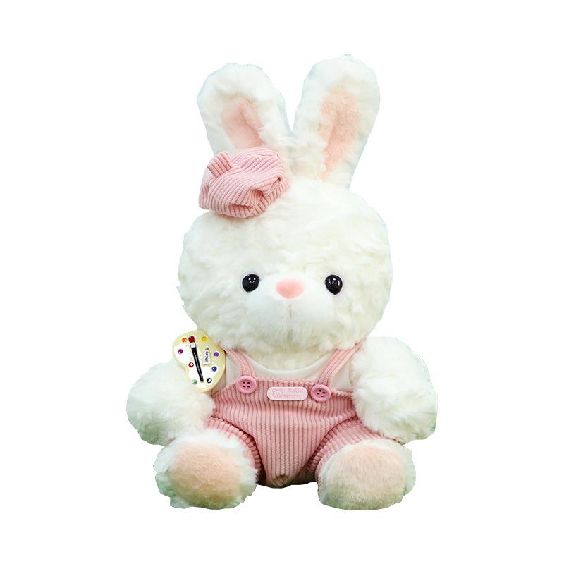 Новая милая плюшевая кукла-кролик, игрушка, куклы для девочек, чтобы сопровождать их, 8 дюймов, чтобы схватить куклу, подарок на день рождения