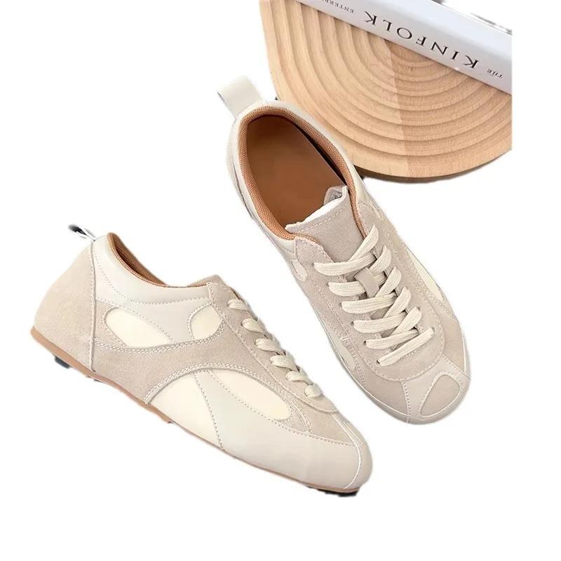 Fashion 2024 Autumn New Niche Design Retro Matching Wine Red Shoes All Sports Casual Shoes