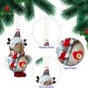 Рождественский кулон Санта-Клаус Снеговик в форме лося Рождественская елка подвесное украшение для праздничных украшений дома