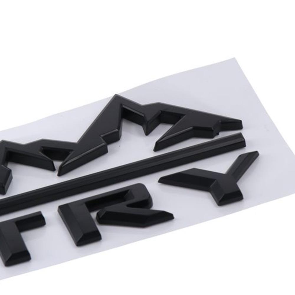 High Country Logo Car Emblem 3D Fender Tailgate Letter Logo Badge ABS Self-adhesive Sticker Logo for Silverado Car Accessories