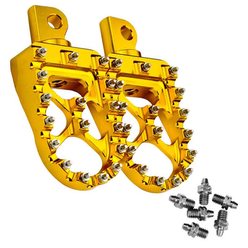 Dirt Bike Foot Pegs 7075 Aluminum CNC Pedals Rests for Surron Light Bee X S/E Ride Pro S CRF150F/230F/250F XR150L KDX200 Black