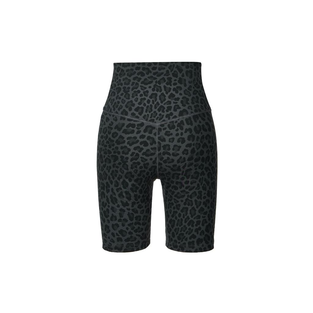Nike Модные универсальные шорты с высокой талией и леопардовым принтом для мотоциклистов, женские шорты темно-серого цвета DX0122-070