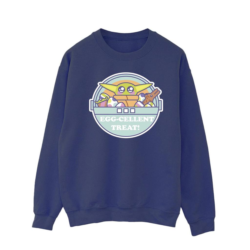 Star Wars Mens The Mandalorian Eggcellent Easter Sweatshirt