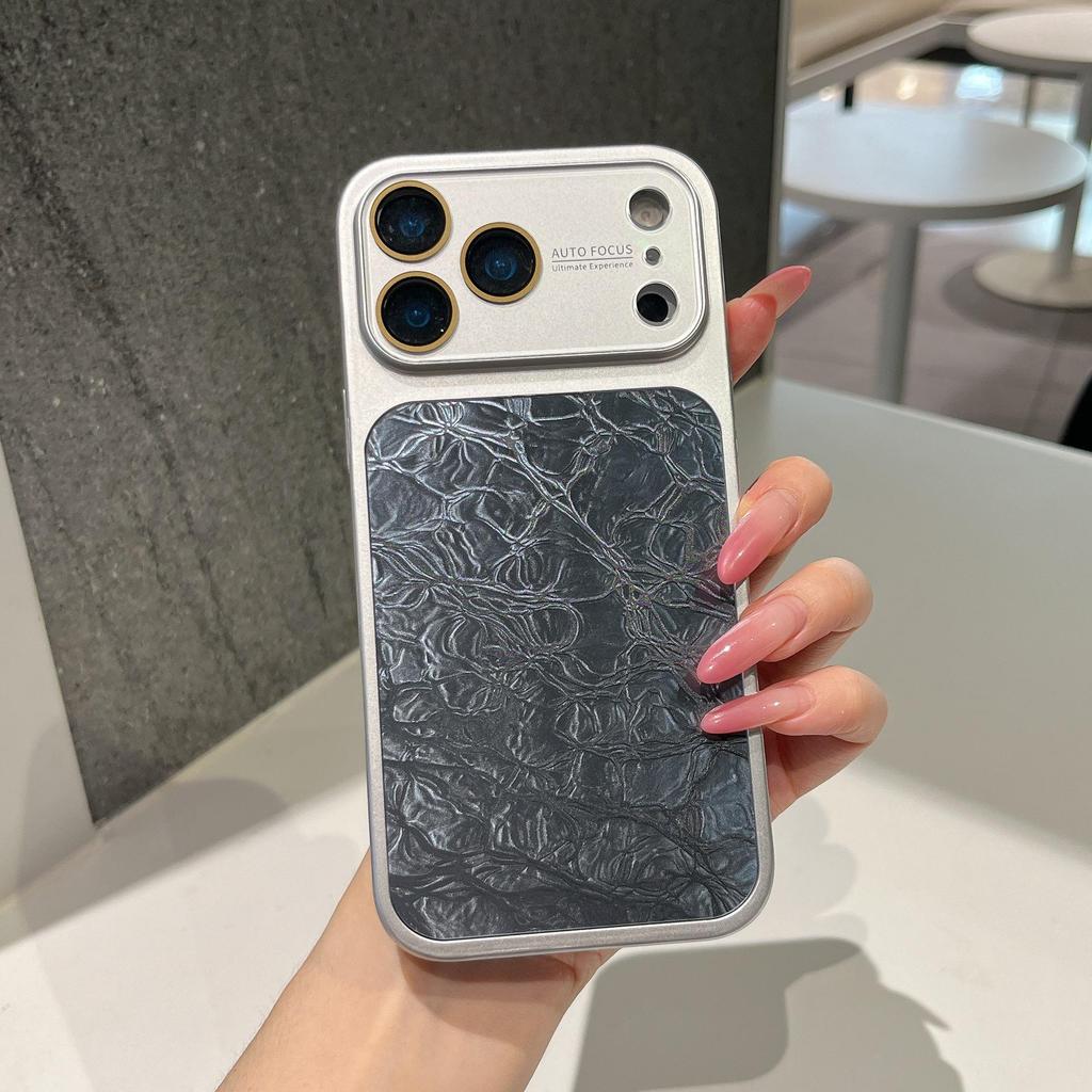 Высококачественный нишевый чехол с узором «ледяные трещины» для iPhone 17 Pro Max и Apple 16 Pro – Полное покрытие с защитой от падений.