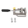 Small Drill Press Vise Aluminum Alloy Quick Release Woodworking Vise for DIY Carving Drilling