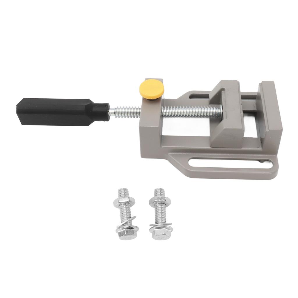 Small Drill Press Vise Aluminum Alloy Quick Release Woodworking Vise for DIY Carving Drilling