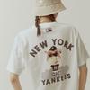 MLB Футболки New York Yankees Унисекс Белые С Круглым Вырезом Умеренный Прямой Крой 31TSC9131-50W