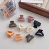 10Pcs/Set Women Hair Clip Boxed Solid Color Butterflies Semi-circle Flower Triangle Non-slip Mini Ladies Bang