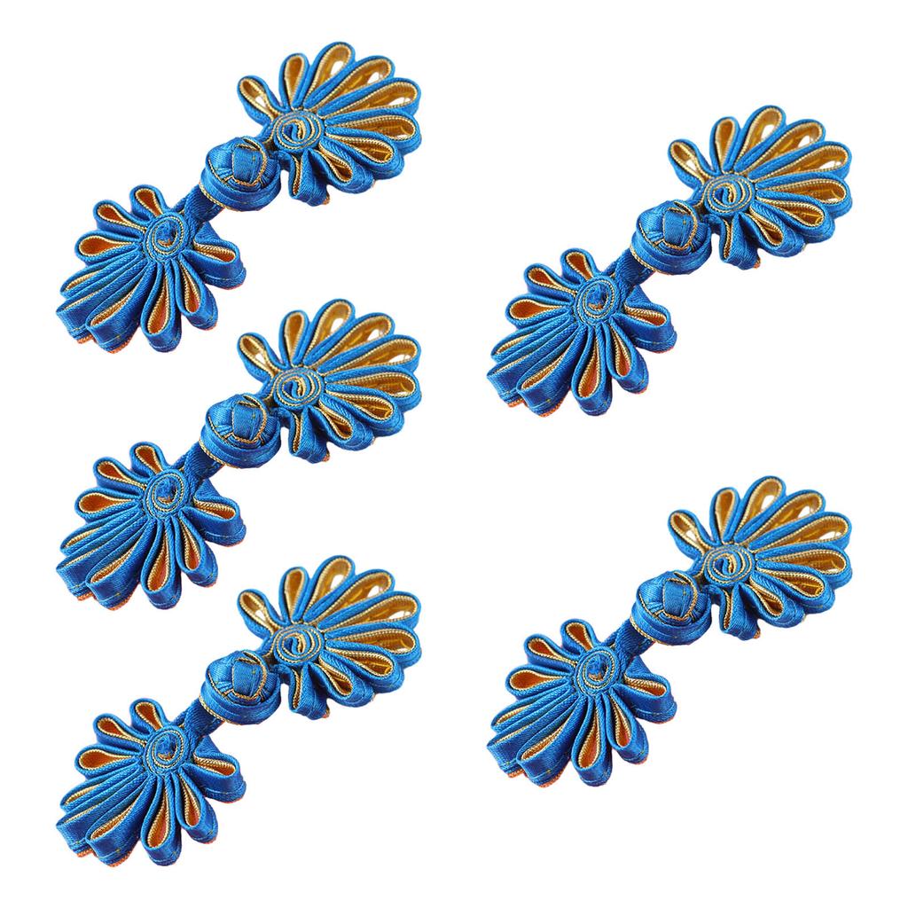 5 Pairs/Pack Cheongsam Closure Sewing Fasteners Chinese Knots Frog Button Decorative Buttons Chinese Traditional Buttons