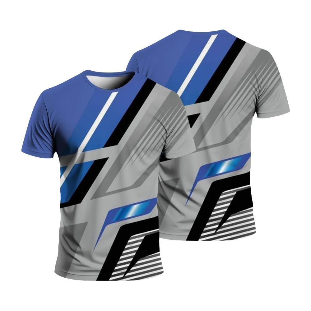 Summer Line Graffiti 3D Print T-Shirts Streetwear Men Fashion Casual Oversized O-Neck Short Sleeved T Shirt Tees Tops