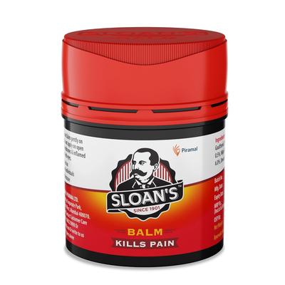 Бальзам Sloan's Kills Pain Relief 20 г | Быстродействующее обезболивающее средство для суставов, мышц, спины, шеи | Аюрведическая травяная анальгетическая мазь