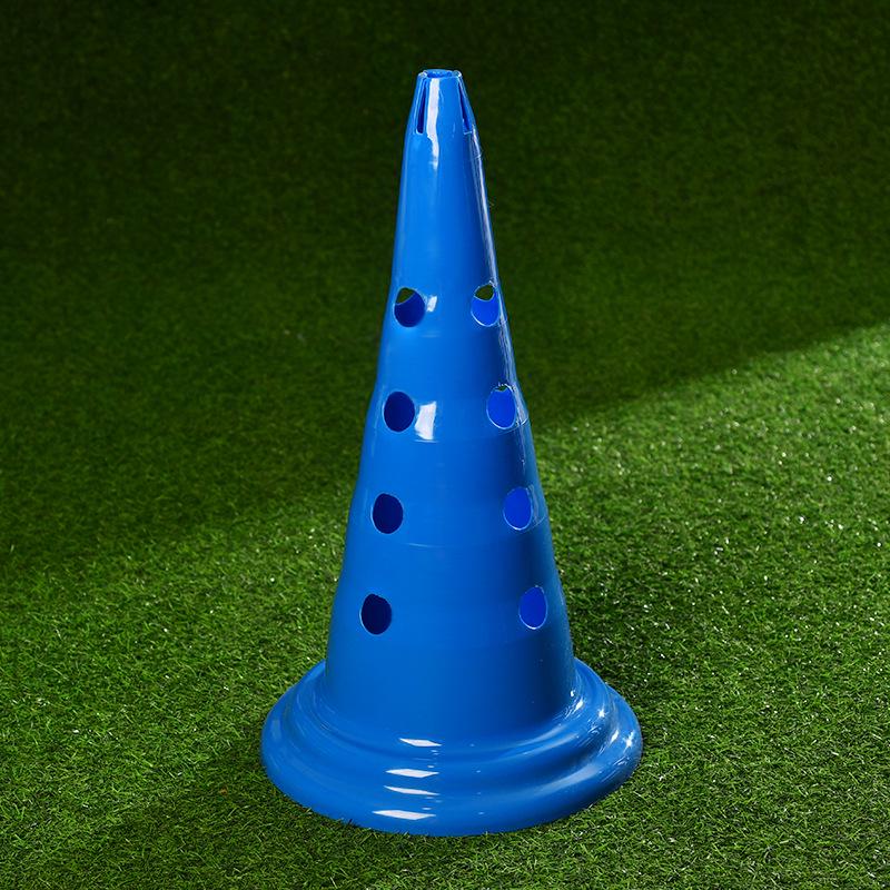 Thickened Round Bottom Football Hurdles with Holes - 30/52cm Multifunctional Training Cones