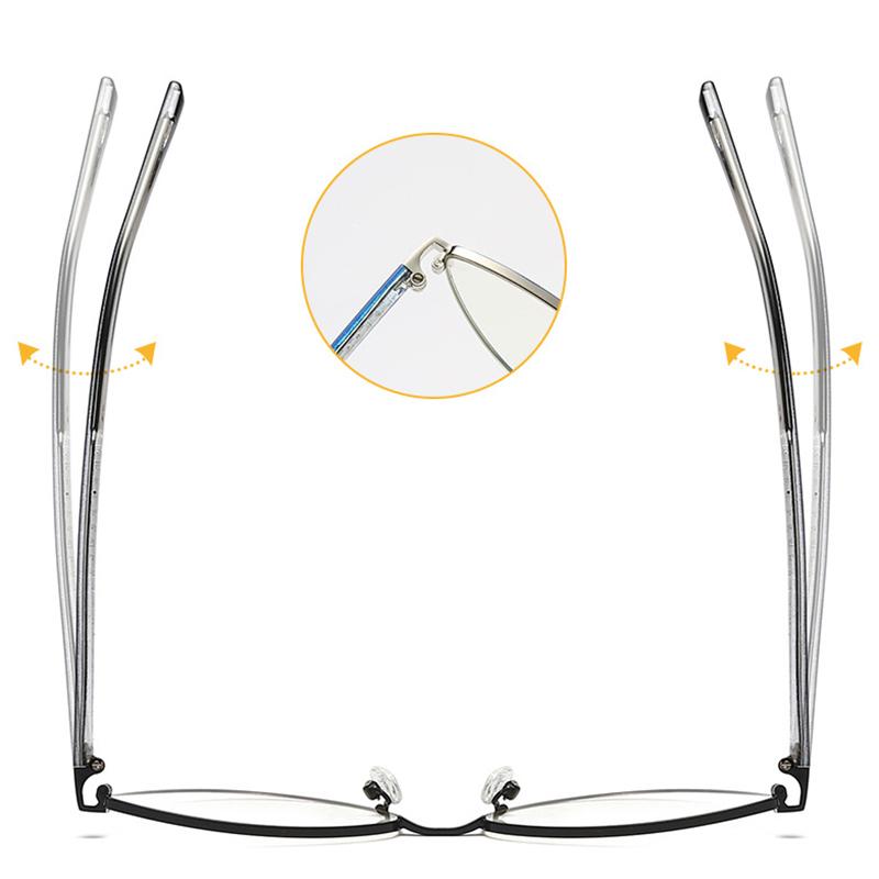 0 -0.5 -0.75 To -6.0 Blue Light Blocking Cat Eye Nearsighted Glasses For Women Metal Shortsighted Prescription Glasses Women