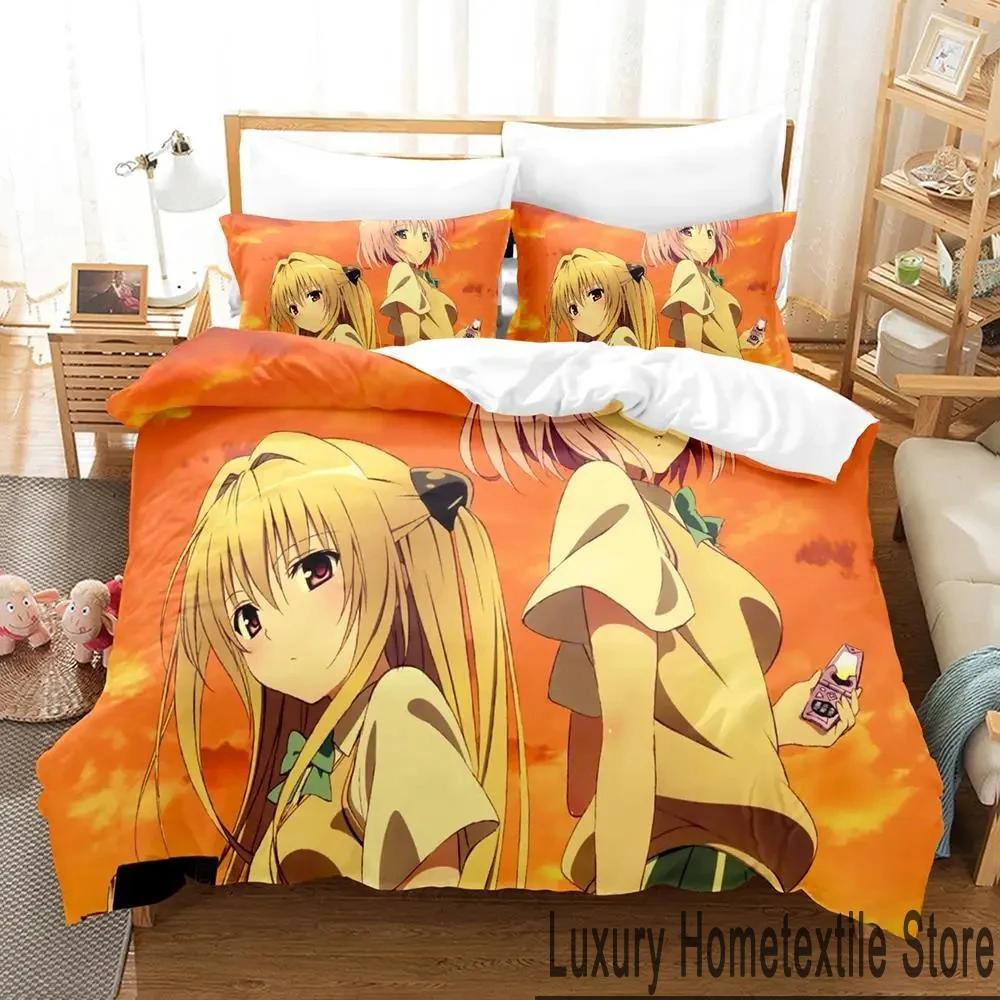 3D Печать To Love Ru Darkness Комплект постельного белья для мальчиков и девочек Размер Twin Queen King Постельное белье Пододеяльник Наволочка Кровать Мальчики Взрослый