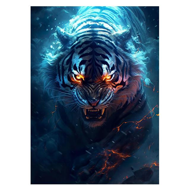 Dark Fantasy Magic Wild Animal Prints Poster Canvas Painting Hd Modern Wall Art Pictures For Living Room Bedroom Home Decoration