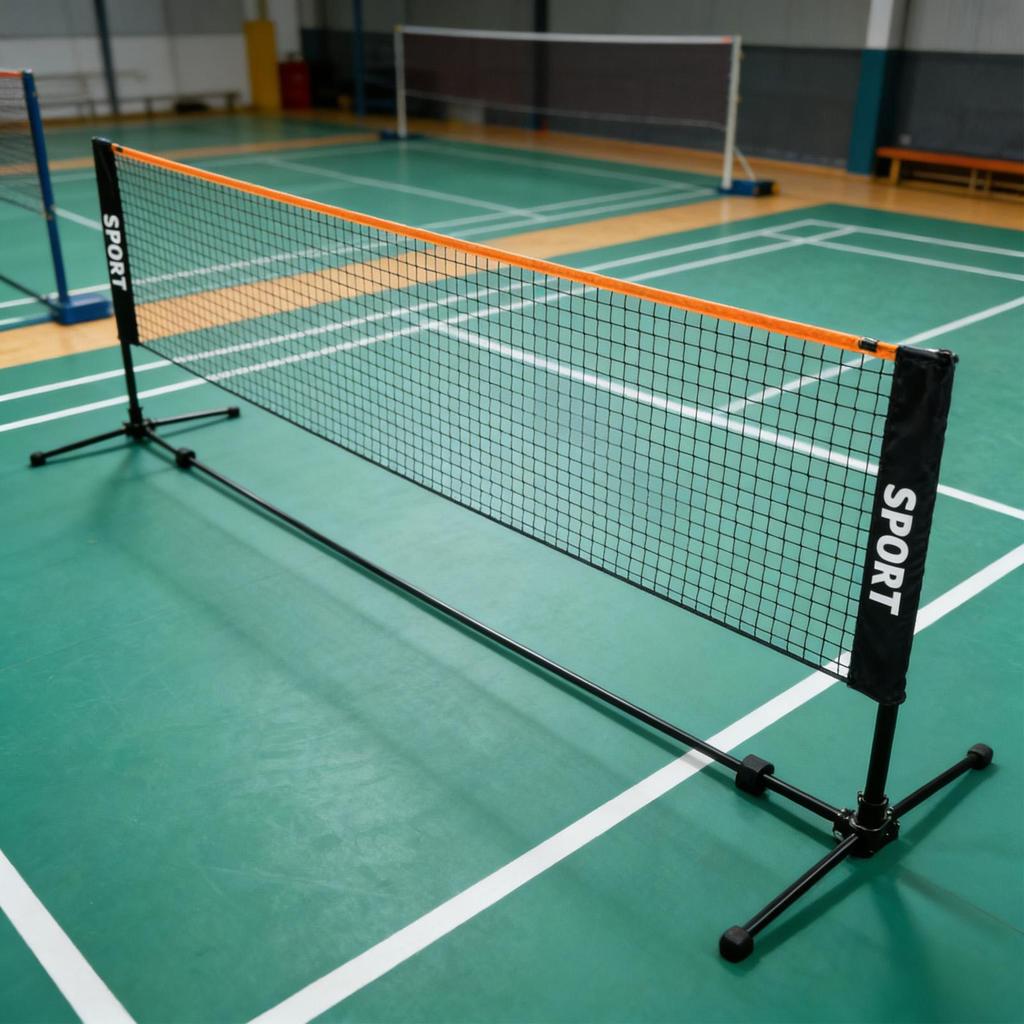 Badminton Net Adjustable Tennis mesh Portable Volleyball netting sporting supplies for Outdoor Backyard Beach Training exercise