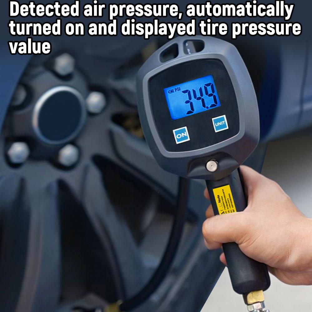 Car Tire Manometro For Car Truck Vehicle Universal Digital Display Tire Pressure Gauge High-precision Monitoring Inflation Gun