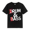 Смешные Футболки Drum and Bass Любители Рома и Задниц Шутки Короткий Рукав Хлопок Мягкая Футболка Унисекс Модная Повседневная Футболка Оверсайз