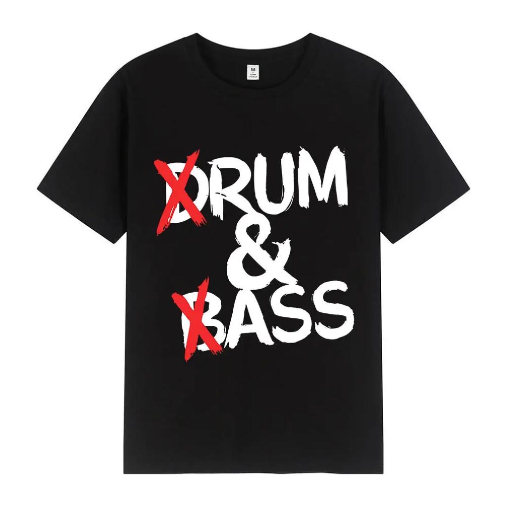 Смешные Футболки Drum and Bass Любители Рома и Задниц Шутки Короткий Рукав Хлопок Мягкая Футболка Унисекс Модная Повседневная Футболка Оверсайз