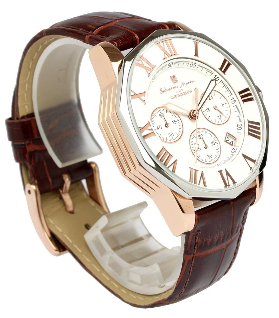 Watch Chronograph Water Resistant To 10 ATM Business Formal Italian Brand Online Shopping Limited Model [Salvatore Mara] Men's [Product]